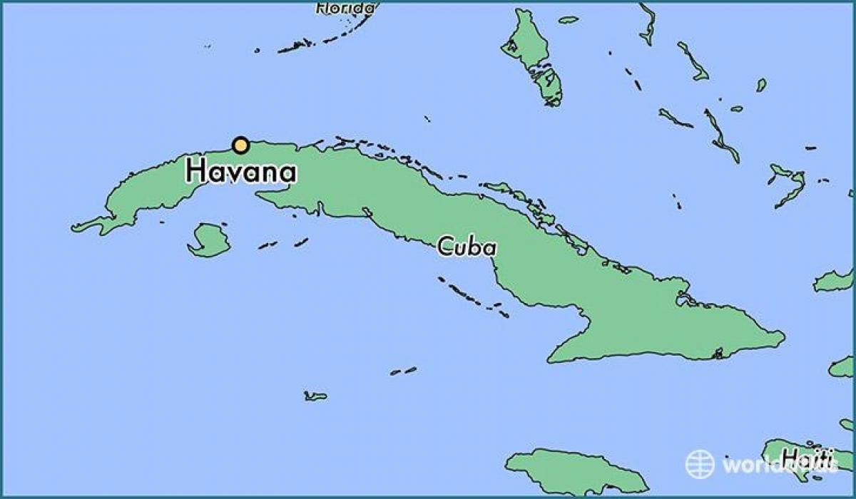Havana Kuba na karti